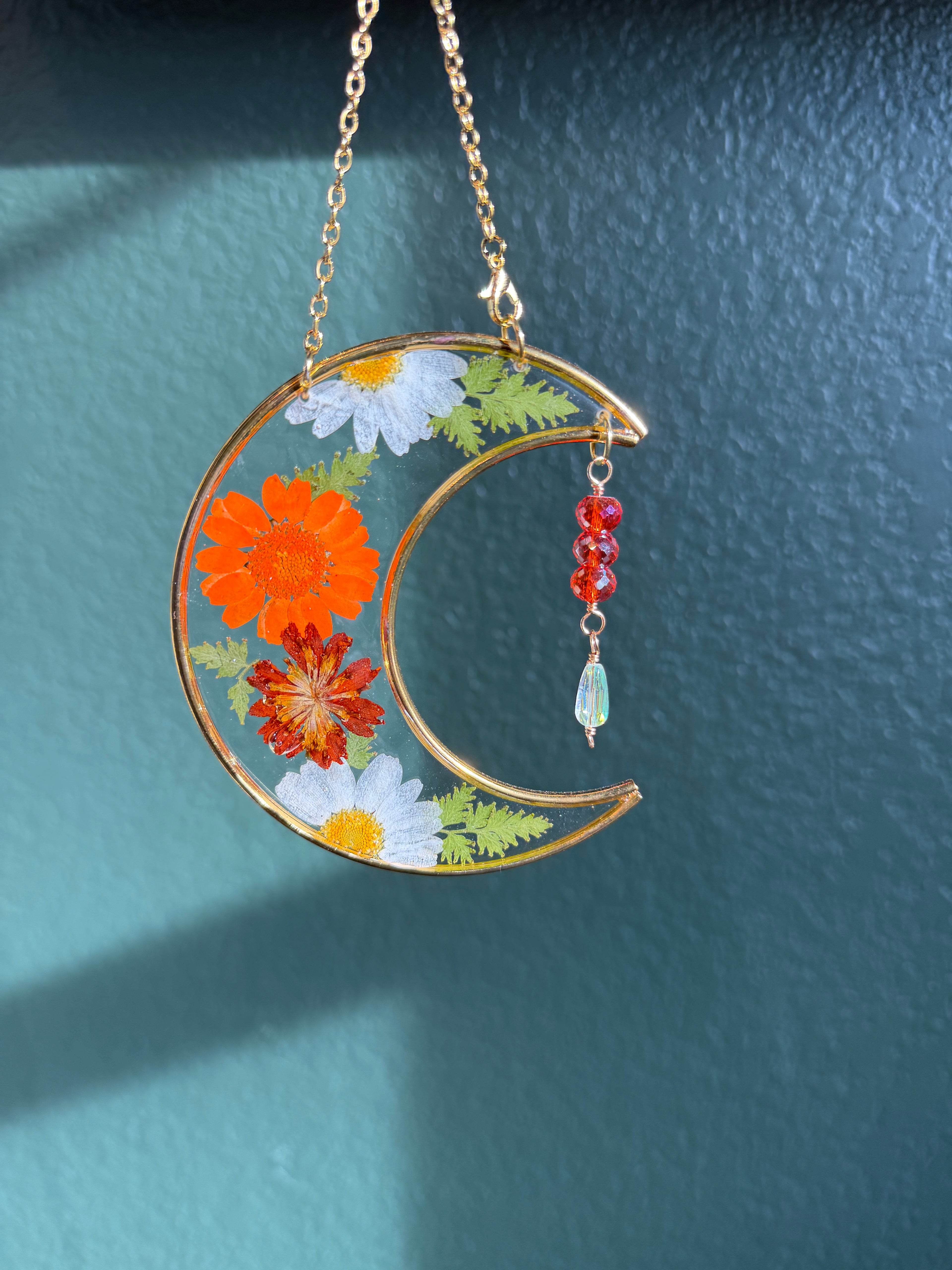 Moonlit Bloom - Orange Florals