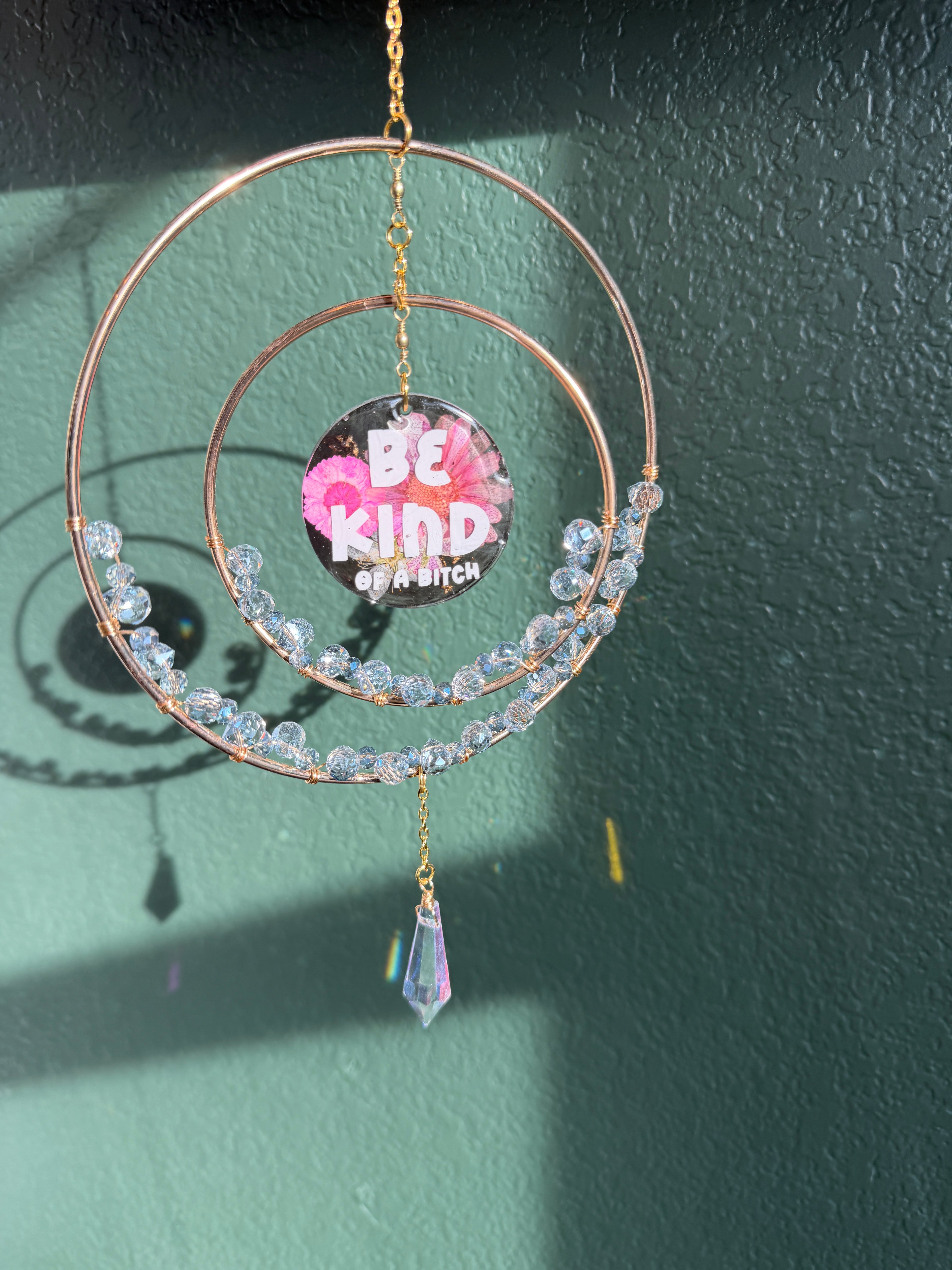 Be Kind (of a bitch) Orbiter Suncatcher