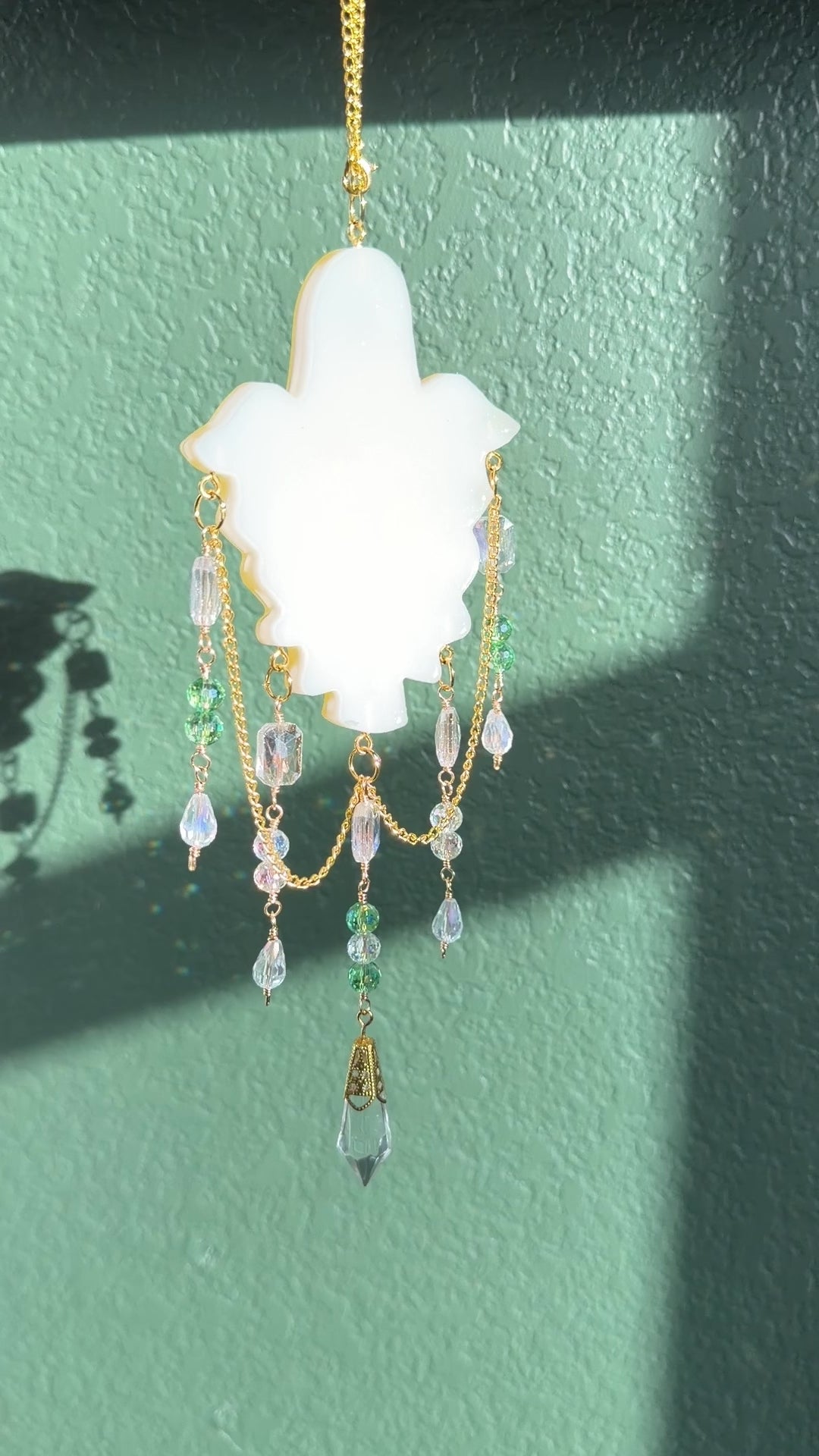 Ghoul, Please Suncatcher - White & Gold